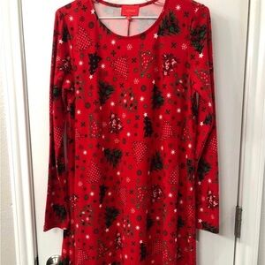 Women’s Christmas Holiday Swing Dress by Joyland Size Small